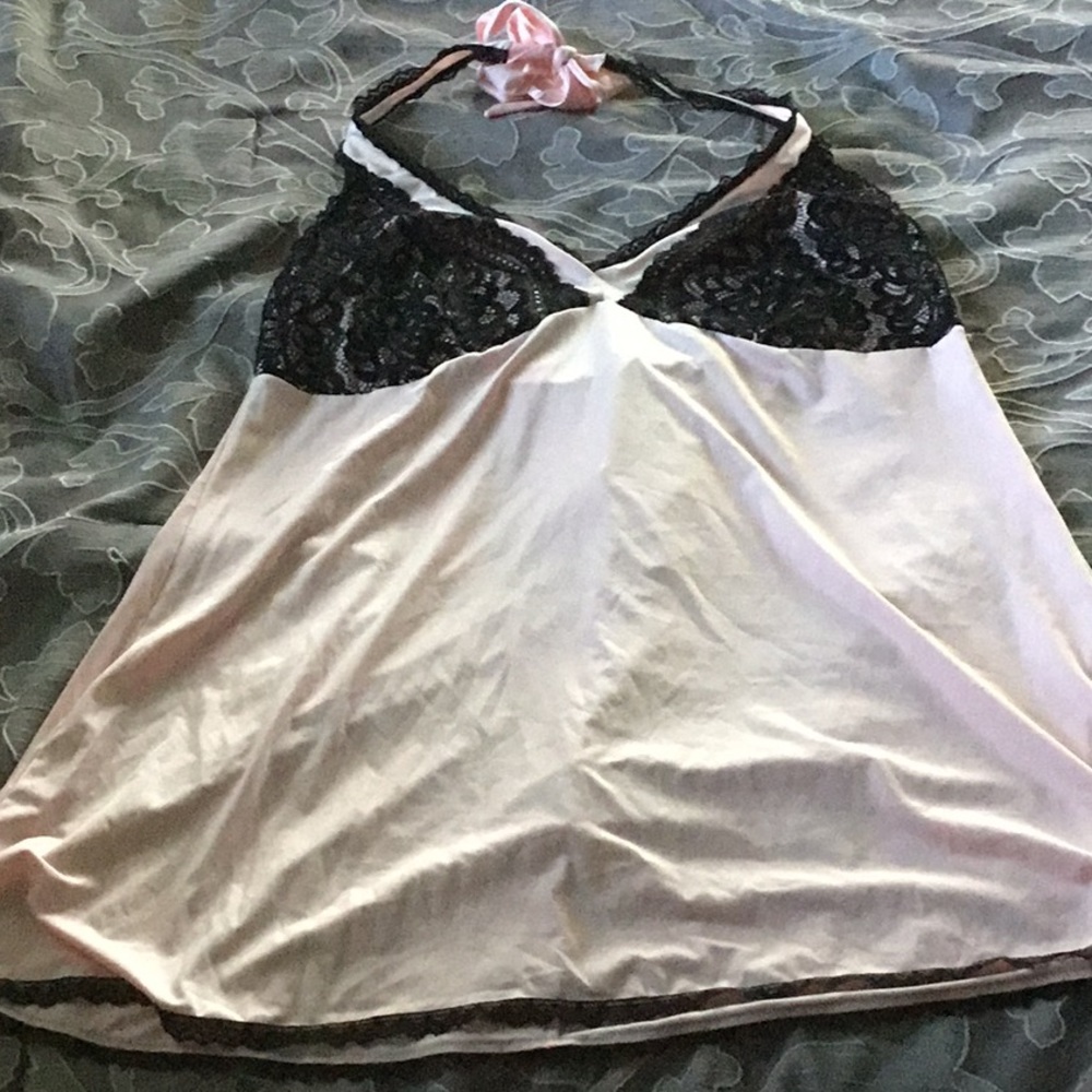 Light pink and black nightie